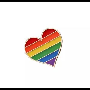 Pride Rainbow Heart Pin